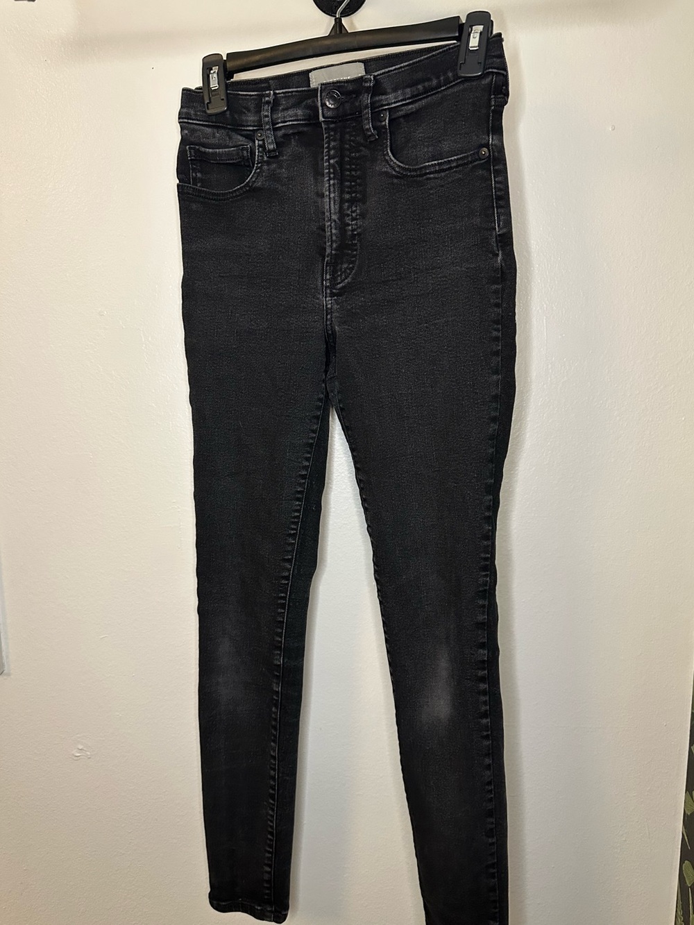 Everlane Black High-Rise Skinny Jeans